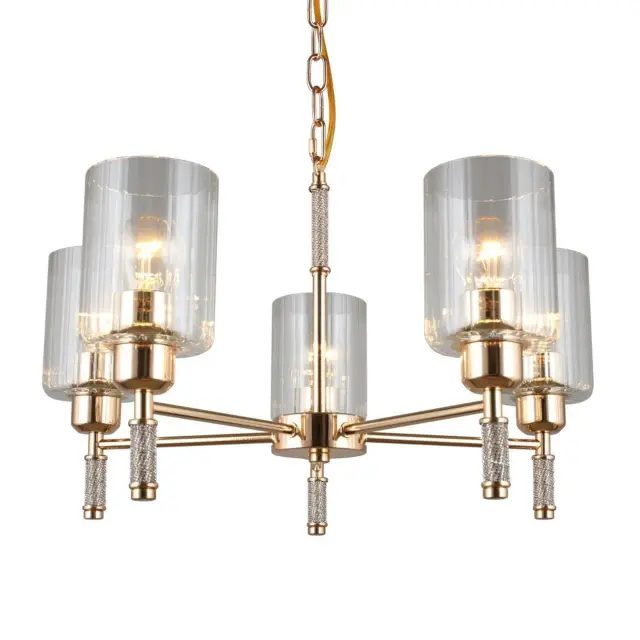 Люстра Omnilux OML-66513-05 DRONERO — золотой