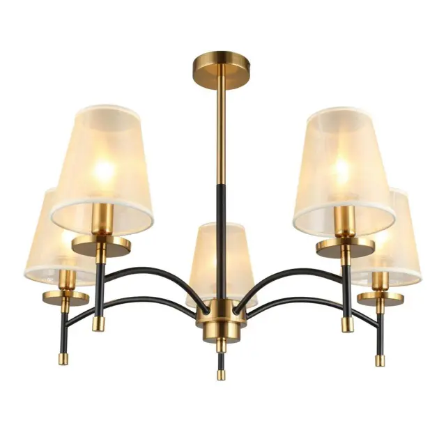 Люстра Omnilux OML-67307-05 ABRIOLA — золотой