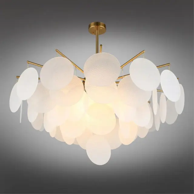 Люстра Omnilux OML-67407-08 LERICI — золотой, ракурс 2