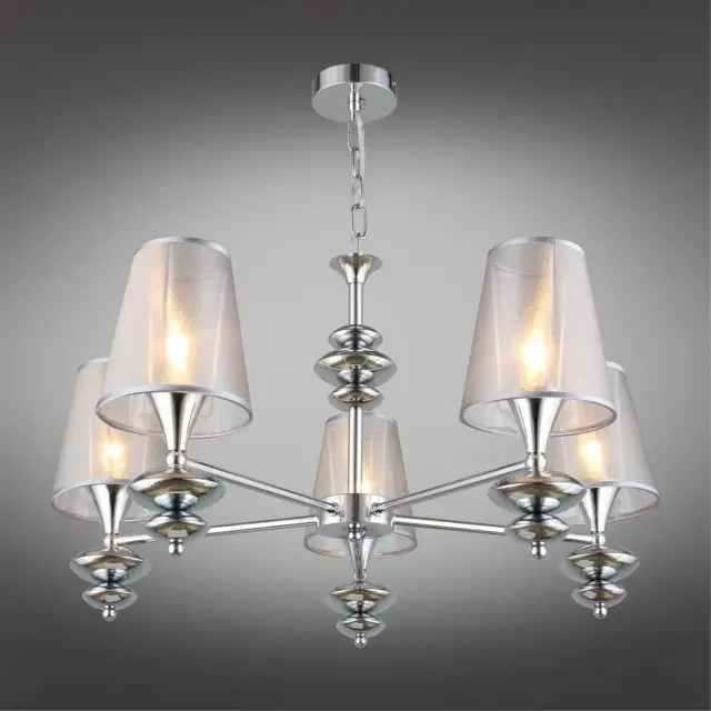 Люстра Omnilux OML-67503-05 LIGURE — хром, ракурс 2
