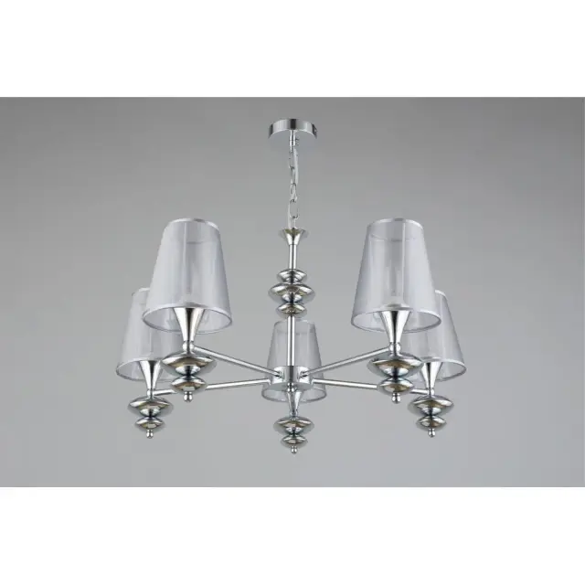 Люстра Omnilux OML-67503-05 LIGURE — хром, ракурс 3
