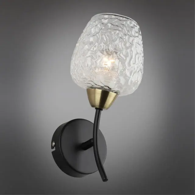 Бра Omnilux OML-67801-01 PAVAROLO — черный, ракурс 2