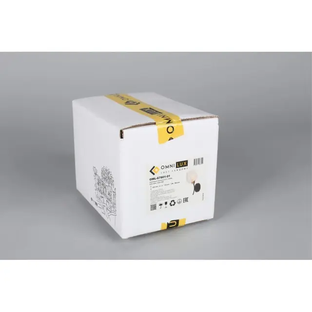 Бра Omnilux OML-67801-01 PAVAROLO — черный, ракурс 8