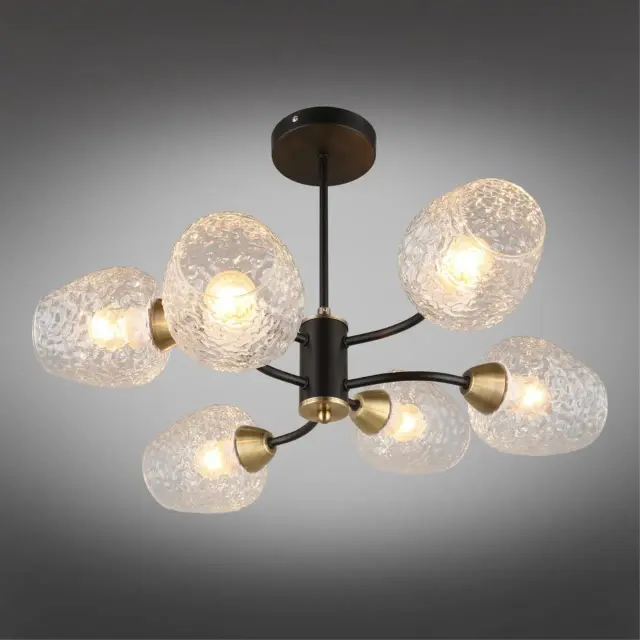 Люстра Omnilux OML-67807-06 PAVAROLO — черный, ракурс 2