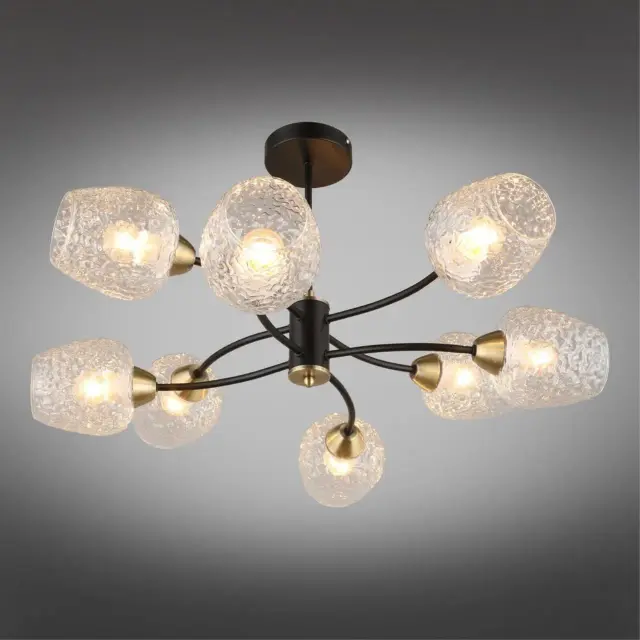 Люстра Omnilux OML-67807-08 PAVAROLO — черный, ракурс 2