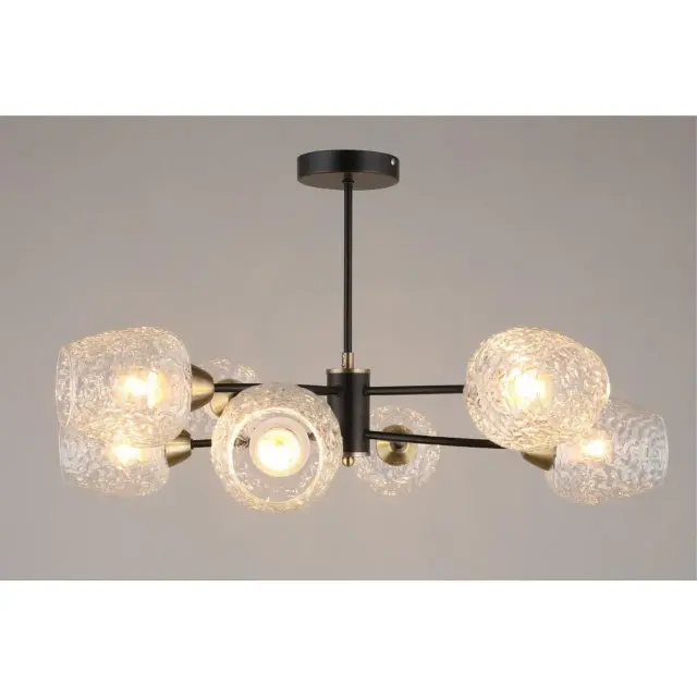 Люстра Omnilux OML-67807-08 PAVAROLO — черный, ракурс 3