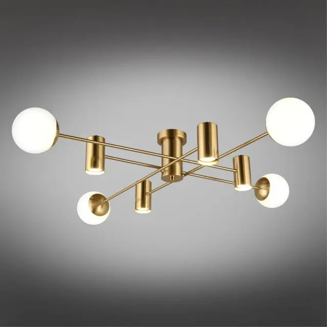Люстра Omnilux OML-68407-08 KERBORS — бронза, ракурс 2