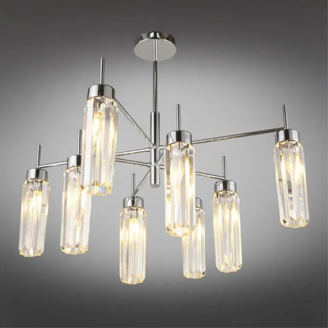 Люстра Omnilux OML-68507-08 PANVENAN — хром, ракурс 2
