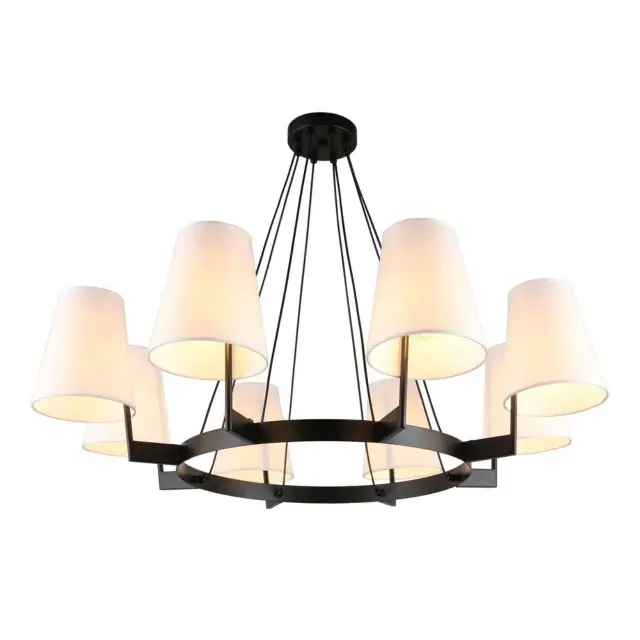 Люстра Omnilux OML-68613-08 CAMLEZ — черный