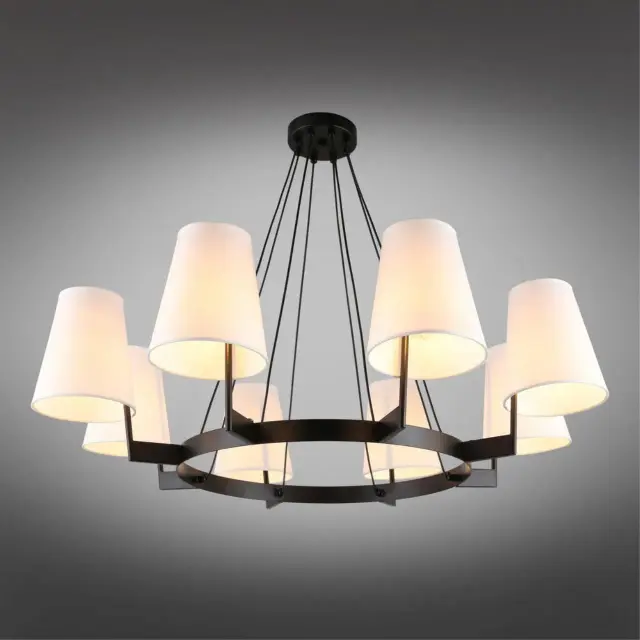Люстра Omnilux OML-68613-08 CAMLEZ — черный, ракурс 2