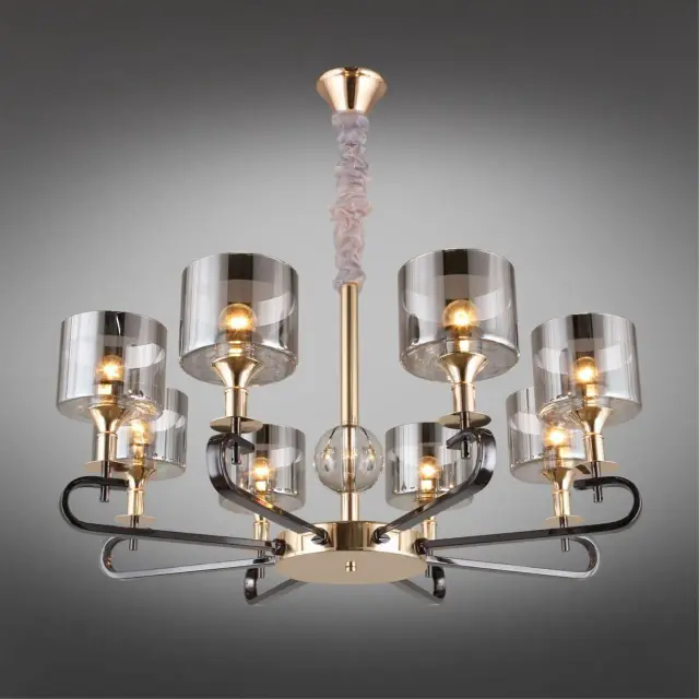 Люстра Omnilux OML-68703-08 AUSONIA — золотой, ракурс 2