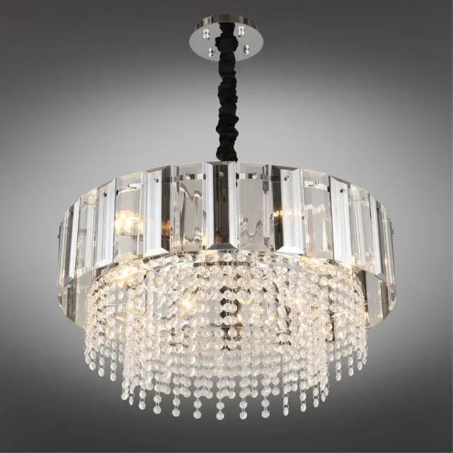 Люстра Omnilux OML-69603-10 OLIVERI — хром, ракурс 2