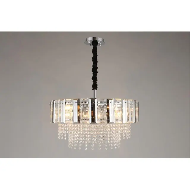 Люстра Omnilux OML-69603-10 OLIVERI — хром, ракурс 3