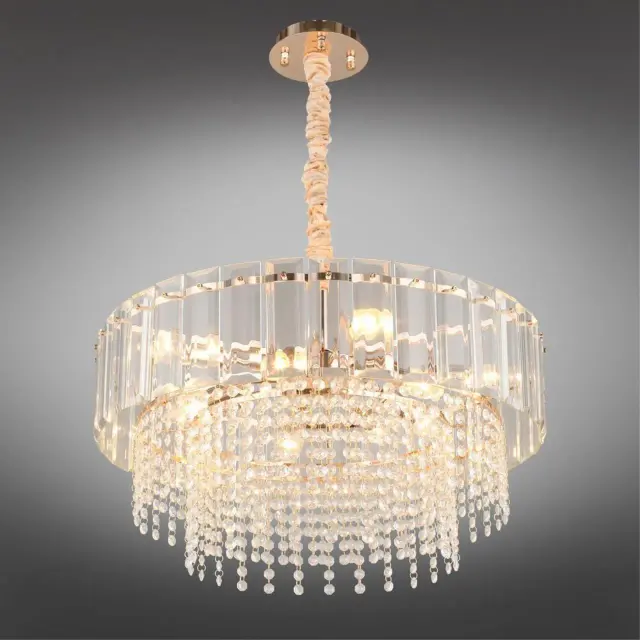 Люстра Omnilux OML-69613-10 OLIVERI — золотой, ракурс 2