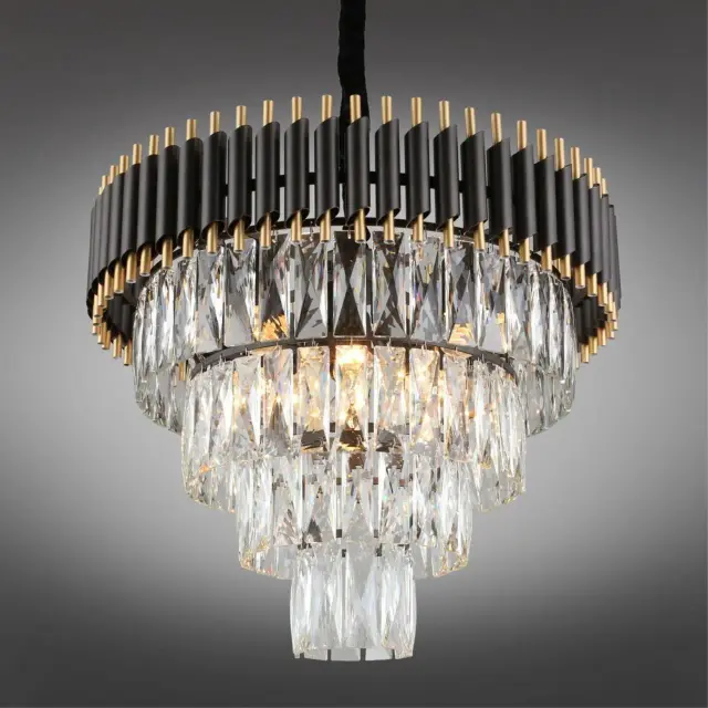 Люстра Omnilux OML-69803-08 CORLEONE — черный, ракурс 2