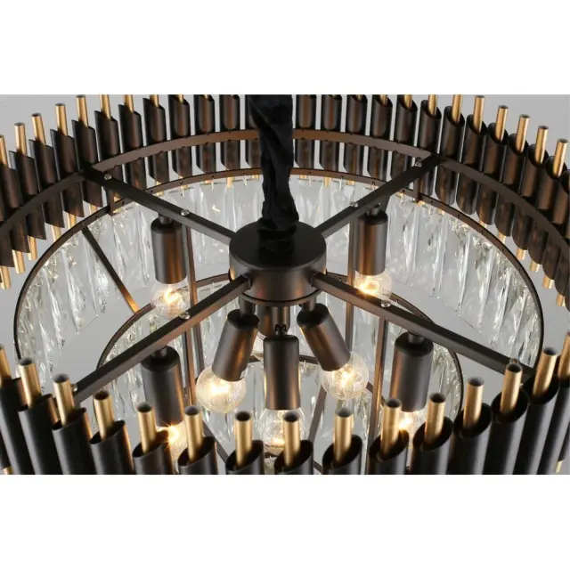 Люстра Omnilux OML-69803-08 CORLEONE — черный, ракурс 7