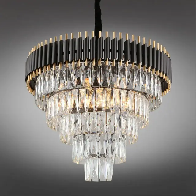 Люстра Omnilux OML-69803-15 CORLEONE — черный, ракурс 2