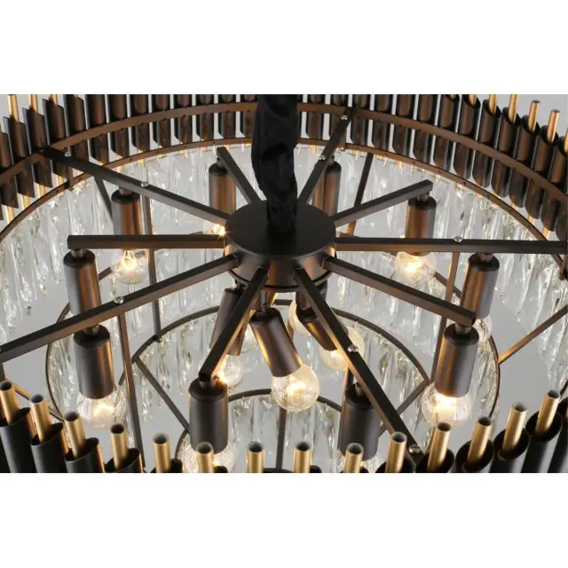 Люстра Omnilux OML-69803-15 CORLEONE — черный, ракурс 8
