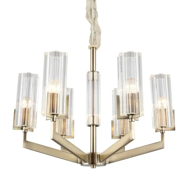 Люстра Omnilux OML-69903-06 LEDRO — бронза