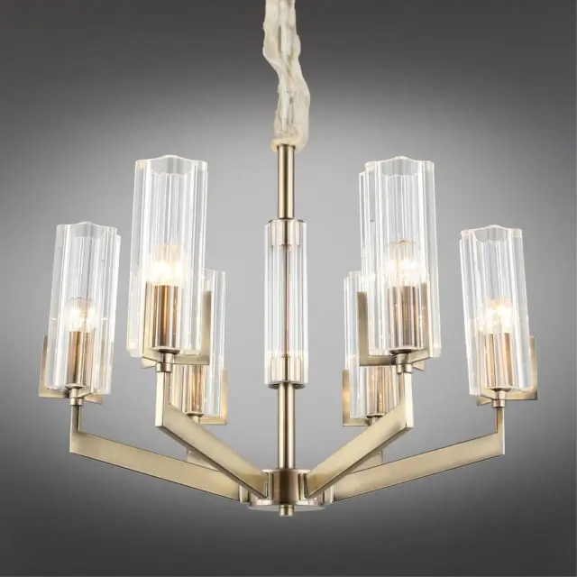 Люстра Omnilux OML-69903-06 LEDRO — бронза, ракурс 2