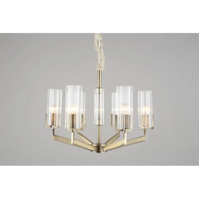Люстра Omnilux OML-69903-06 LEDRO — бронза, ракурс 5