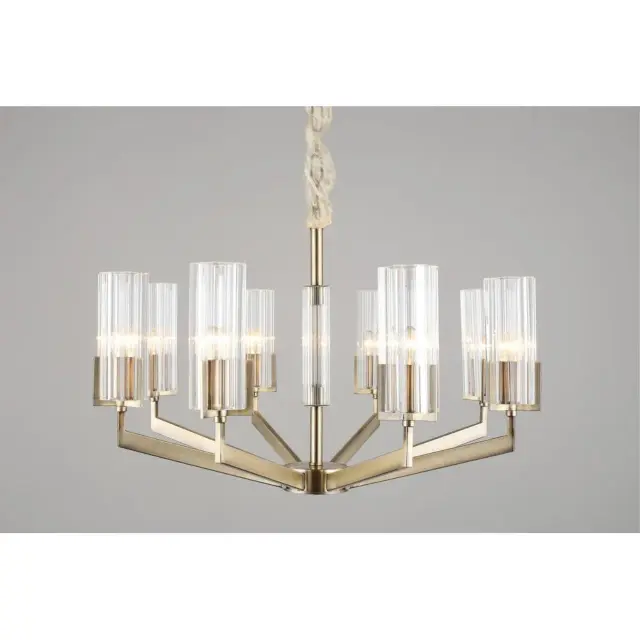 Люстра Omnilux OML-69903-08 LEDRO — бронза, ракурс 5