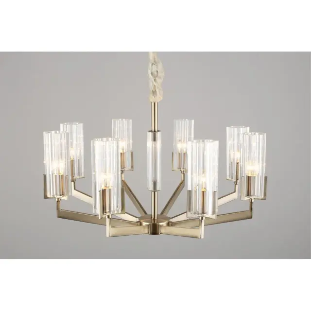Люстра Omnilux OML-69903-08 LEDRO — бронза, ракурс 6