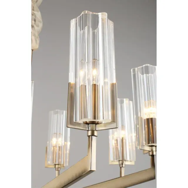 Люстра Omnilux OML-69903-08 LEDRO — бронза, ракурс 8