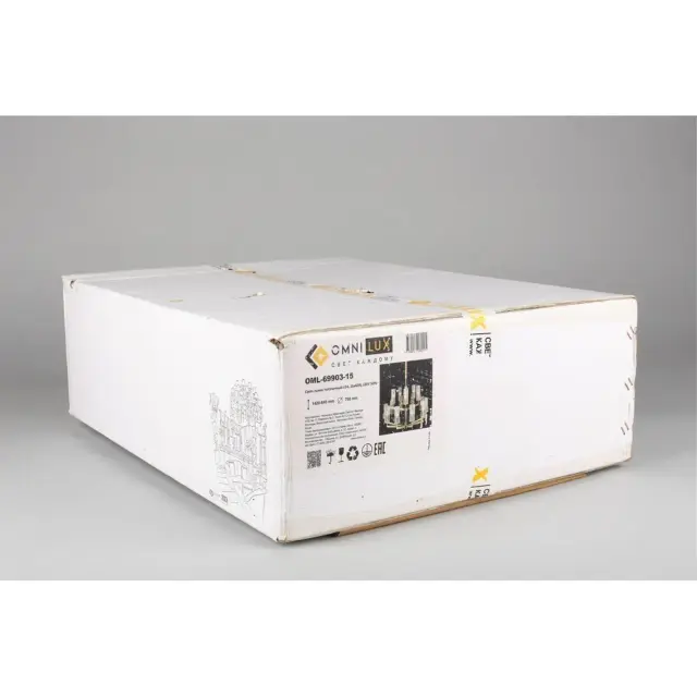 Люстра Omnilux OML-69903-15 LEDRO — бронза, ракурс 11