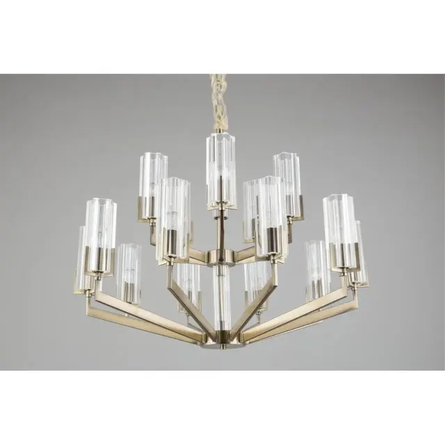 Люстра Omnilux OML-69903-15 LEDRO — бронза, ракурс 4