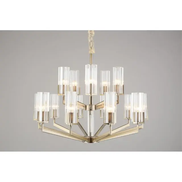 Люстра Omnilux OML-69903-15 LEDRO — бронза, ракурс 5