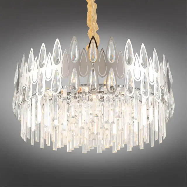 Люстра Omnilux OML-71703-08 RIPOSTO — хром, ракурс 2