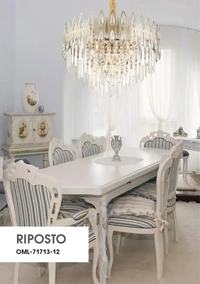 Люстра Omnilux OML-71713-12 RIPOSTO — бронза, ракурс 3