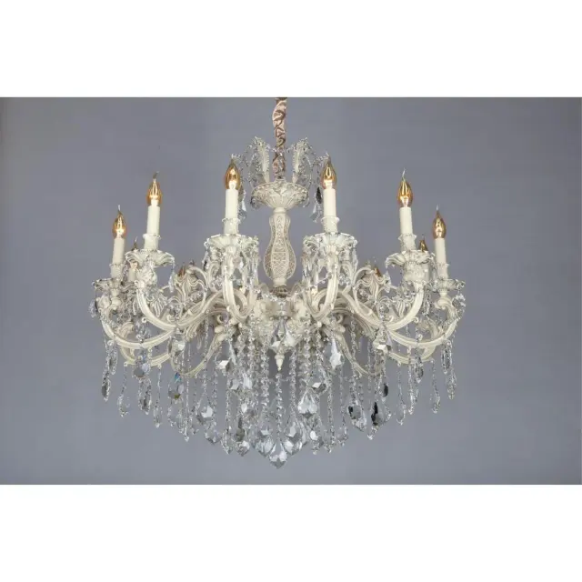 Люстра Omnilux OML-74403-12 LEONA — бежевый, ракурс 3