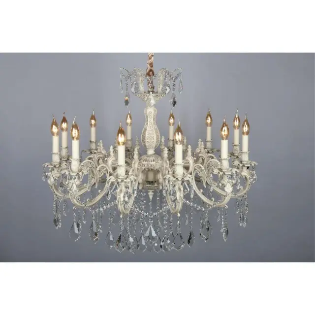 Люстра Omnilux OML-74403-12 LEONA — бежевый, ракурс 5