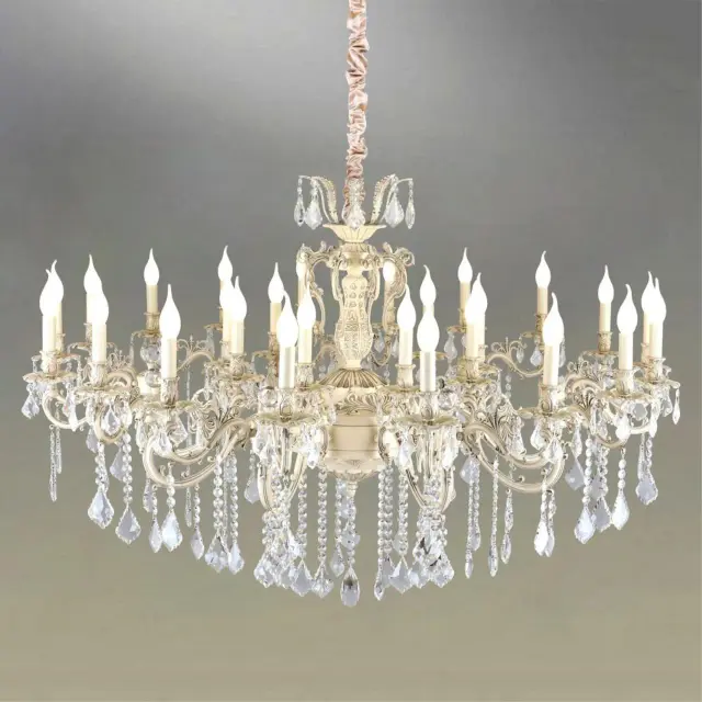 Люстра Omnilux OML-74403-27 LEONA — бежевый, ракурс 3