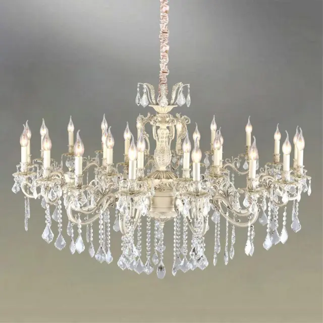 Люстра Omnilux OML-74403-27 LEONA — бежевый, ракурс 4