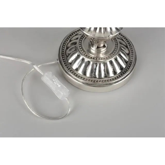 Настольная лампа Omnilux OML-75414-01 MIGLIANICO — серебряный, ракурс 5