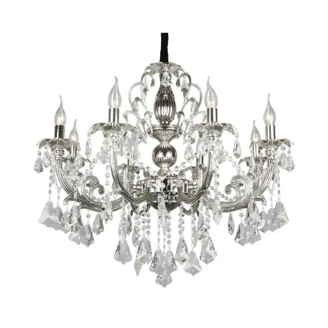 Люстра Omnilux OML-77713-08 GROSSETO — серебряный