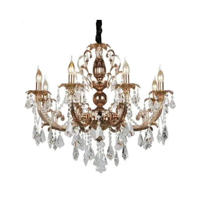 Люстра Omnilux OML-77723-08 GROSSETO — золотой