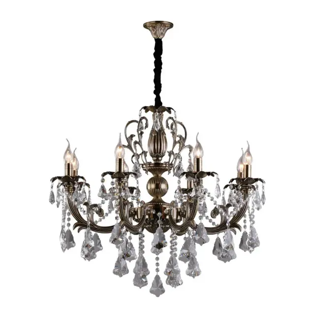 Люстра Omnilux OML-77733-08 GROSSETO — бронза