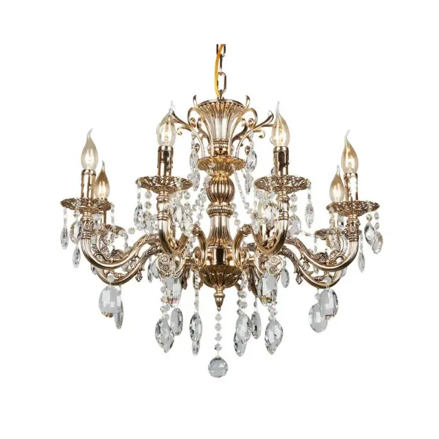 Люстра Omnilux OML-78903-08 AOSTA — золотой
