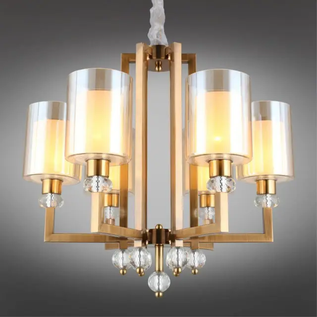 Люстра Omnilux OML-80003-06 MARANELLO — бронза, ракурс 2