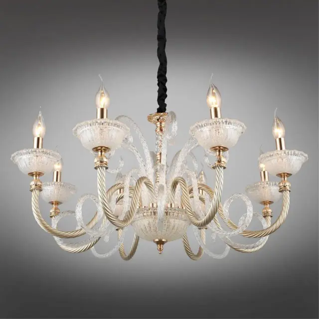 Люстра Omnilux OML-88303-08 AGEROLA — золотой, ракурс 2