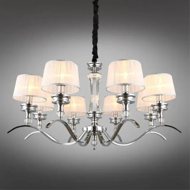 Люстра Omnilux OML-88403-08 AROSIO — хром, ракурс 2