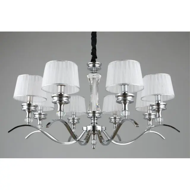 Люстра Omnilux OML-88403-08 AROSIO — хром, ракурс 3