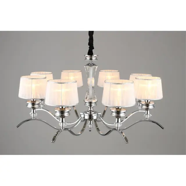 Люстра Omnilux OML-88403-08 AROSIO — хром, ракурс 6