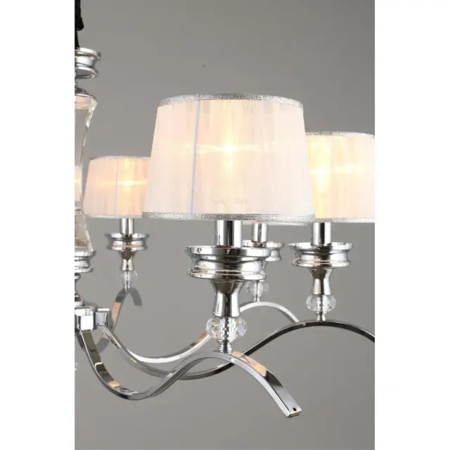 Люстра Omnilux OML-88403-08 AROSIO — хром, ракурс 8