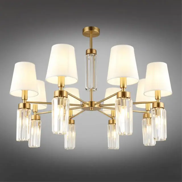 Люстра Omnilux OML-89807-16 PRAT — бронза, ракурс 2