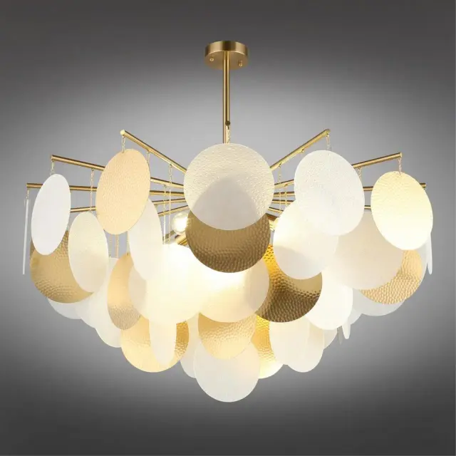 Люстра Omnilux OML-89907-08 PLELO — бронза, ракурс 2